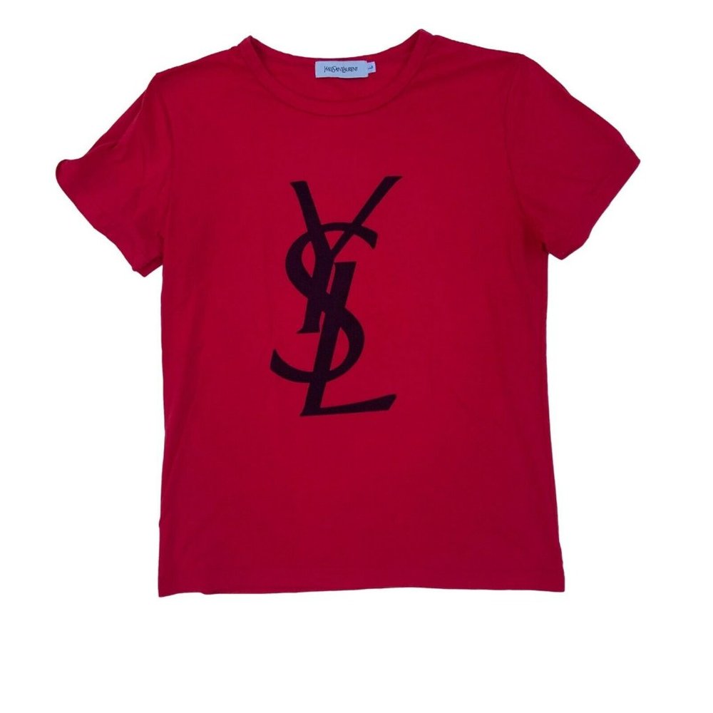 YSL Yves Saint Laurent Crewneck Graphic T-Shirt 